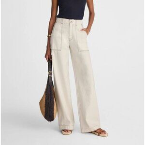 Madewell Superwide-Leg Utility Jeans Vintage Canvas Women's Size 25 NWT